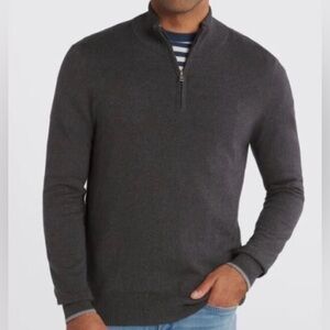 HAWKER RYE 95/5 COTTON CASHMERE SWEATER NAVY - L (USED CHARCOAL FOR MODEL )